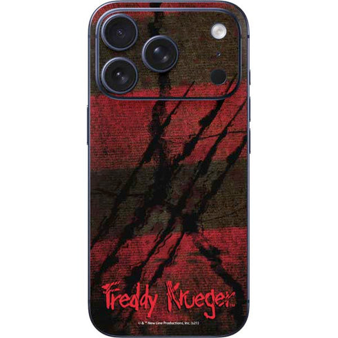 Nightmare on Elm Street Freddy Krueger Scratch iPhone 17 Pro Skin